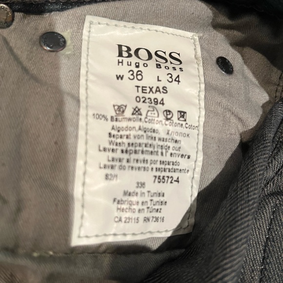 Hugo Boss Jeans - new with tags - 36W - 34L  texas blue denim - Picture 5 of 6